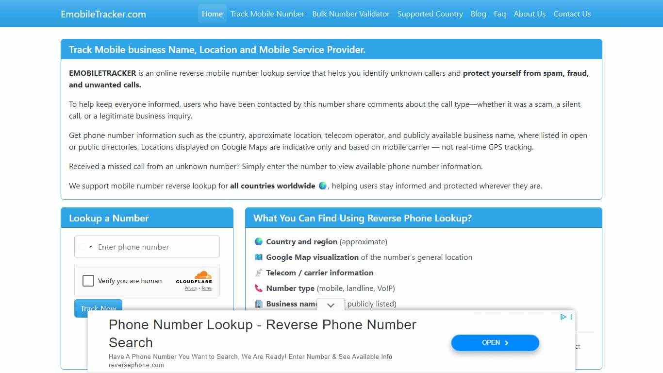 Mobile Number Tracker Find Owner Name and Location on Google Map.